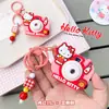 Divertido Colgante para Mochila Escolar Infantil Suministro Original Familia Sanrio Hello Kitty Llavero de Cámara de Proyección Diaria