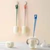 Ferramenta de Limpeza de Copos, Escova para Copos, Escova de Limpeza, Esponja de Bucha, Esponja com Cabo Longo, Escova para Mamadeiras, Limpeza e Remoção de Manchas de Copos de Água