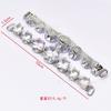 Hebilla de diamantes de imitación de circonita blanca con destellos de fábrica al por mayor, cadena corta de diamantes de cristal, accesorios de ropa DIY, materiales decorativos, accesorios