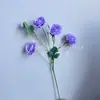 Ramo único 5 cabeças flor de lótus orvalhado flor de seda lótus orvalhado camélia simulação fileira de flores de casamento decoração de flores flor artificial flores para exibição em casa