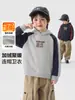 Sudadera para niño Right Europe, sudadera con capucha de invierno para bebé, forrada de polar, engrosada, ropa infantil de nuevo estilo, ropa de invierno para niños