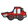 Novo Desenho Animado Veículo de Engenharia Carro Pvc Acessórios Planos Patch de Borracha Macia Roupas de Menino Mala Acessórios para Joias DIY