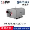 Alemania BECKER VT4.10/VT4.16/VT4.25/VT4.40 bomba de vacío rotativa de paletas secas