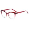 Gafas Negras Ojo de Gato Montura Grande Lisas Anti Luz Azul para Rostros Cuadrados y Redondos, Efecto Adelgazante, Se Pueden Montar Lentes Graduadas, Estilo Europeo y Americano para Mujer