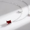 Collar Transfronterizo Caliente S925 Plata Esterlina Zirconia Brillante Moda para Mujer Elegante Sentido del Diseño Nicho Cadena Clavícula Aries