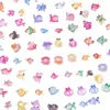 Mix de Acessórios para Nail Art, Peças Pequenas de Resina de Desenho Animado que Brilham no Escuro, Brincos DIY, Acessórios de Unha Usáveis Série Oceano