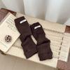 Calcetines para Niñas Otoño e Invierno Estilo Coreano Ins Etiqueta de Tela Cubre Pantorrillas Invierno Cálido para Niños Calcetines Holgados de Color Sólido