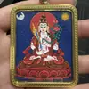 Promoção Quente Xizang Nepalesa Pintada à Mão Pura Thangka Oito Guardiões do Zodíaco Núcleo de Cartão 4*5