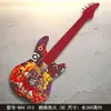 Decoração de Guitarra de Ferro Retrô Pendurada na Parede Criativa para Casa Quarto Bar Restaurante Modelo de Instrumento Musical Pingente Parede Metabo