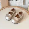 Zapatos de piel para niños 2026 otoño nuevo estilo coreano zapatos de princesa para niñas con pedrería para niñas pequeñas al por mayor