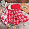 Decoraciones Navideñas Tira de Lana Bolsa de Regalo Rayada Bolsa de Regalo para Niños Media de Navidad Tejida No Tejida Colgante Reno