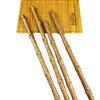 Palo de Tai Chi de Madera Maciza Palo de Juego de Sándalo Dragón y Fénix Palo con Mango de Bambú Palo Corto Palo de Artes Marciales Palo Largo Palo de Autodefensa Palo de Coche