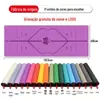 Fabricante de Tapete de Yoga de Borracha PU Absorvente de Suor Respirável Espessado Antiderrapante Tapete Esportivo Linha de Postura Tapete de Fitness Estúdio de Yoga