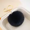 Colgante de bola de pelo de imitación de conejo rex de 8 cm, llavero de bola de pelo, colgante para ropa, equipaje, coche, accesorios de joyería DIY