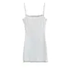 Vestido de tirantes de encaje Skims Kardashian 2026 Nuevo estilo de verano Estilo Pura Lustre Sexy Ajustado que realza la cadera Falda corta