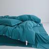 Conjunto de Quatro Peças de Algodão Tingido em Fio Penteado Sirospun Algodão Lavado 4 Capas de Edredom de Algodão Lençol de Cama Roupa de Cama de Alta Qualidade para Casa de Temporada