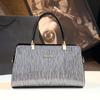Bolsas para Mujer 2026 Nueva Moda Bolso de Mano Simple Bolso Cruzado al Hombro Cuero Brillante para Mujer de Mediana Edad para Suegra y Mamá