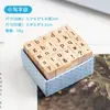 Sello de Madera Letra Inglesa Simple Transfronterizo DIY Cuenta Manual Decoración Creativa Estilo Ins Sello de Madera para Cuenta Manual Personalización