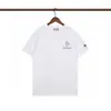 25Mon Camiseta de Marca de Moda Cuello Redondo Manga Corta con Patrón Bordado al Frente, Estilo Unisex, Manga Media de Verano Estilo Pareja para Hombre