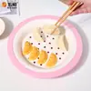 Plato para Dumplings Redondo con Drenaje Wuhe Grado Alimenticio Melamina Doble Capa Disco Extraíble Hogareño Comercial Plato para Snacks Frutas