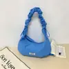 Bolso Bandolera Rojo de Diseño Exclusivo para Mujer 2026 Nuevo Versátil Plegado Tipo Bollo Bolso de Hombro Casual de Gran Capacidad