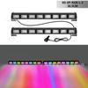 Luz de barra multifunción de color mágico control remoto por APP lámpara de advertencia de flash cambiante de color uno a dos luz estroboscópica LED para coche