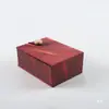 Nueva Caja de Joyas Caja con Hebilla de Madera Colgante Estilo Pluma Caja de Almacenamiento para Regalos Caja de Brocado Retro Embalaje para Adornos Wenwan