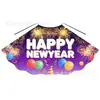 Capas Estampadas de Año Nuevo Felices Hechas a Medida de Fábrica Europeas y Americanas para Niños Pequeños y Jóvenes para Fiestas