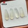 Acessórios de borboleta de ágata branca de gelo natural faça você mesmo, pulseira e colar com pingente, novo pingente de joia tridimensional em estilo chinês