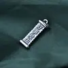 Colgante de Plata de Ley S925 Completo Plata Retro Mate Suceden Cosas Buenas Gota Pequeña Accesorios para Pulsera de Cuerda Hecha a Mano DIY
