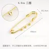 Alfinetes de segurança para atacado para prevenir exposição, broches de cintura com laço, acessórios para joias DIY, alfinetes de metal com retenção de cor e alfinetes de fixação segura