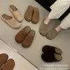 Em Estoque Sandálias Birkenstock Cloud Step Classic de Couro Genuíno, Sapatos Fechados de Bico Redondo, Sapatos Planos Confortáveis Estilo Mori