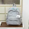 Mochila estudiantil nueva estilo coreano para niñas, mochila de nicho ins con letras bordadas, mochila de alta estética para estudiantes de secundaria y preparatoria