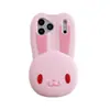 Capa de Celular Universal de Coelho Fofo de Desenho Animado com Cabeça Grande para iPhone 17/16/14/15 Pro Max, à Prova de Choque para iPhone 13