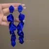 Aretes de Borla de Acrílico con Diamantes Incrustados y Aguja de Plata, Súper Hada Elegantes, Aretes de Alta Gama, Aretes Versátiles de Moda Estilo Ins para Mujer