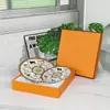 Série Oge Aijia Prato de Jantar Ocidental Prato Duplo Louça Doméstica Prato de Porcelana Óssea 8 polegadas 10 polegadas Pratos Caixa de Presente