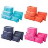 Bolsa de armazenamento de seis peças para viagem Bolsa de armazenamento de roupas Bolsa de viagem para organizar roupas internas Bolsa de bagagem