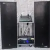 Conjunto de Áudio para Mestre de Cerimônias de Casamento Alta Potência Duplo 15 polegadas Grande Escala ao Ar Livre Performance Karaokê Equipamento de Caixa de Som