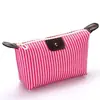 Bolsa de Maquillaje de Albóndiga Rayada Estilo Coreano Bolsa de Albóndiga Bolsa Plegable de Maquillaje y Artículos de Tocador Bolsa de Baño Bolsa de Viaje Bolso de Mano Bolsa de Almacenamiento