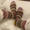 Calcetines Gruesos de Invierno con Patrón Horizontal Colorido Bloqueado por Color de Felpa Imitación Visón para Exterior Cálidos hasta Media Pantorrilla Calcetines Medias para Casa de Mujer Al Por Mayor