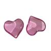 Doce all-match tridimensional cor perfurada cor sólida semi-transparente brincos de amor cocar colar DIY acessórios de jóias de resina