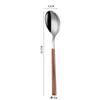 Cuchillo y tenedor de acero inoxidable 430, cuchara, celebridad de Internet, mango de madera de imitación portuguesa, vajilla, cuchillo y tenedor para carne, cuchara y tenedor de hotel.