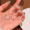 Anillo de piedra lunar nuevo Corea del Sur femenino lujo ligero nicho alto sentido anillo dedo índice estilo mismo que celebridad de internet anillo abierto