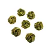 Cuentas para Soldar DIY, Gemelos Retorcidos, Colgantes para Botones de Puño, Pendientes, Accesorios para Ropa, Componentes de Joyería de Cobre, Piezas en Blanco de Cobre