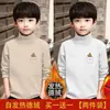Y2556 # Desenho Animado Nova Segunda Pele Infantil Térmica Gola Meia Alta Manga Longa Camiseta Tendência