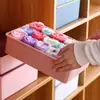 Caja de Almacenamiento de Ropa Interior con Tapa Compartimentada Caja Organizadora de Calcetines para Gabinete del Hogar Caja de Almacenamiento para Sujetadores y Panties