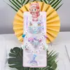 Colar de joias infantil com desenho animado, pulseira, anel, princesa, acessórios com miçangas, menina, fofo, bebê, menina, joias, presente