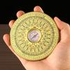 Brújula redonda de aleación, brújula artesanal portátil, instrumento de brújula, herramientas de medición para llevar en stock, disco completo