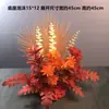 Nova decoração de casamento flor artificial de casamento teto flor artificial flor de plástico fileira de chão guia de flores arranjo de flores palco T