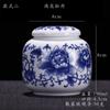Nuevo Estilo Chino Azul y Blanco Porcelana Tarro de Té Cerámica Sellado Tarro Tanque de Almacenamiento Gran Capacidad Hogar Almacenamiento a Granel de Té Tarro